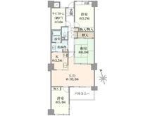 【埼玉県/川口市本町】東急ドエル・デュオプラザ川口弐番館 間取り図