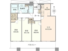 【東京都/港区港南】TOKYO SEA SOUTH ブランファーレ 間取り図