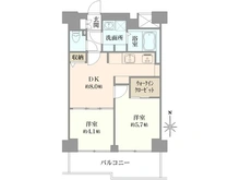【東京都/墨田区緑】両国緑スカイハイツ 間取り図