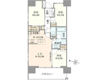 【東京都/墨田区緑】パークホームズ錦糸町ザレジデンス 間取り図