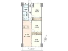 【東京都/足立区中川】プレジデント中川 間取り図