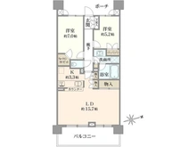 【東京都/墨田区堤通】サングランデ桜橋 間取り図
