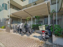 【東京都/墨田区向島】コスモ向島シティフォルム 共用部：バイク置場