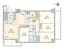 【東京都/江東区扇橋】リバージュ住吉 間取り図