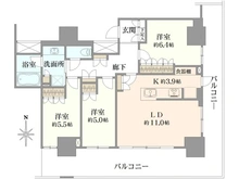 【東京都/葛飾区金町】プラウドタワー金町 間取り図