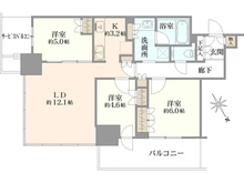 【東京都/江戸川区南小岩】プラウドタワー小岩フロント 間取り図