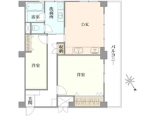 【東京都/葛飾区青戸】タウンハイツ亀有 1号棟 間取り図