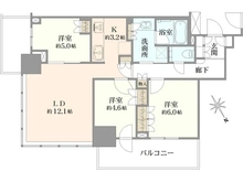 【東京都/江戸川区南小岩】プラウドタワー小岩フロント 間取り図