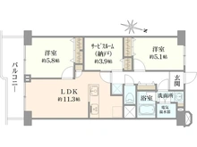 【埼玉県/川口市川口】グリーンビュー第三川口 間取り図