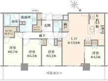 【東京都/江戸川区平井】プラウドタワー平井 間取り図