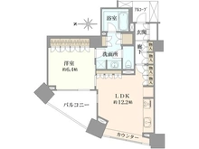 【東京都/品川区大崎】パークハウス　オー・タワー 間取り図