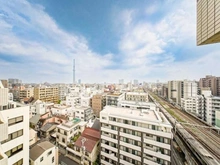 【東京都/墨田区亀沢】リビオレゾン両国　オン・ザ・ステーション 眺望：バルコニーからの眺望 (ズーム無し)