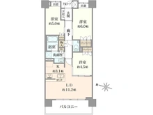 【東京都/墨田区千歳】ル・サンク東京森下 間取り図