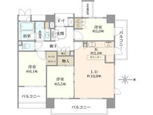 【東京都/江東区亀戸】シティハウス錦糸町 間取り図