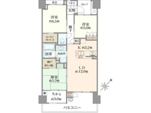 【神奈川県/川崎市川崎区下並木】川崎サイトシティIII番館 間取り図