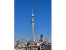 【東京都/墨田区石原】グリーンキャピタル錦糸町 眺望：共用部から（ズームあり）