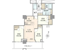 【東京都/葛飾区金町】プラウドタワー金町 間取り図