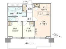 【東京都/江東区亀戸】プラウドタワー亀戸クロス ブライトタワー 間取り図