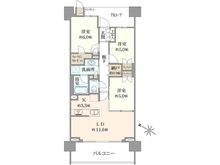 【東京都/府中市宮西町】プラウド府中マークス 間取り図