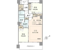 【東京都/府中市府中町】プラウド府中町 間取り図