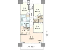 【東京都/府中市寿町】プラウドタワー府中寿町 間取り図