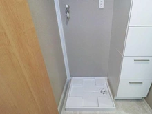 【東京都/多摩市関戸】日神パレステージ聖蹟桜ヶ丘 洗面室：洗濯機置き場