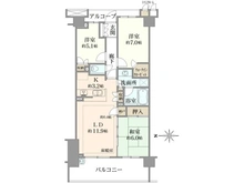 【東京都/府中市本町】プラウドシティ府中 間取り図