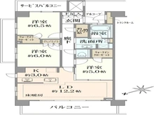 【東京都/府中市天神町】プラウド府中天神町エアリーレジデンス 間取り図
