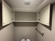【東京都/府中市住吉町】クリオ府中中河原 トイレ：トイレ上収納