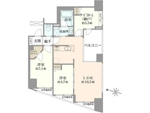 【東京都/府中市住吉町】クリオ府中中河原 間取り図