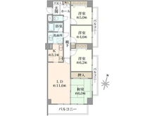 【東京都/日野市百草】コスモ聖蹟桜ヶ丘 間取り図