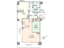 【東京都/府中市天神町】ヒルズ府中天神町ヴェールアリーナ 間取り図