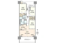 【東京都/府中市宮西町】プラウド府中マークス 間取り図