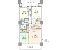 【東京都/府中市宮西町】ライオンズステージ府中シティタワー 間取り図