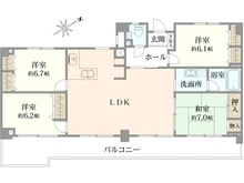 【東京都/府中市北山町】パンテオン西国分寺 間取り図