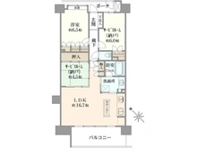 【東京都/調布市上石原】コスモ・ザ・パークス調布多摩川 間取り図