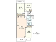 【東京都/国分寺市泉町】西国分寺史跡通り住宅 2号棟 間取り図