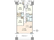 【東京都/世田谷区千歳台】東京テラス B棟 間取り図