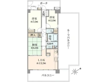 【東京都/府中市住吉町】ラヴィラ府中多摩川 間取り図