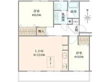 【神奈川県/横浜市港南区港南台】港南台めじろ団地 48号棟 間取り図