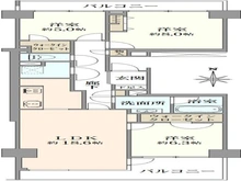 【神奈川県/横浜市戸塚区品濃町】ニューシティ東戸塚クレール丘の街 5号棟 間取り図