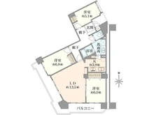 【神奈川県/横浜市戸塚区品濃町】ロイヤルヒルズ東戸塚 間取り図