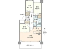 【神奈川県/横浜市戸塚区品濃町】プラウド東戸塚 間取り図