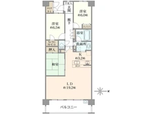 【神奈川県/横浜市戸塚区上矢部町】レイディアントシティ戸塚 間取り図