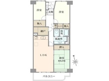 【神奈川県/横浜市南区六ツ川】横浜パークタウン B棟 間取り図