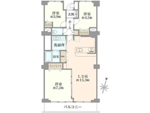 【神奈川県/川崎市多摩区堰】メゾンドール多摩川 間取り図