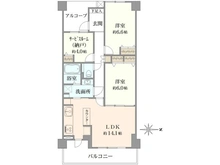 【神奈川県/平塚市代官町】サーパス湘南代官町 間取り図