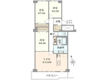 【大阪府/吹田市山田東】千里台スカイハイツ A棟 間取り図