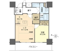 【大阪府/大阪市北区中津】ザ・パークハウス大阪梅田タワー 間取り図