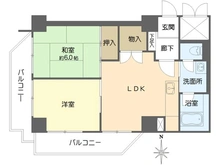 【大阪府/大阪市淀川区宮原】ローズコーポ新大阪第6 間取り図